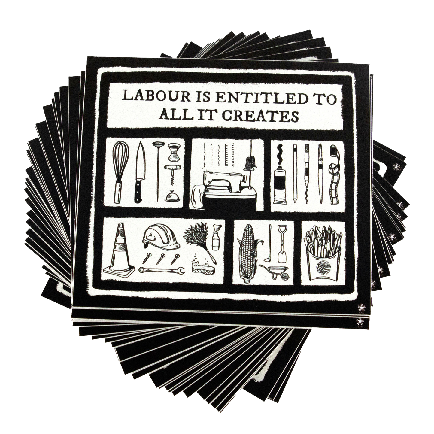 Labour Day 2023 4" Stickers