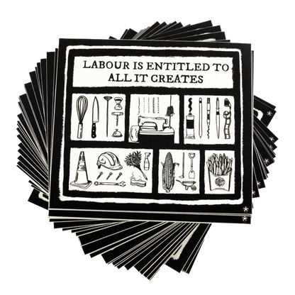 Labour Day 2023 4" Stickers